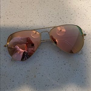 Pink ray ban aviators
